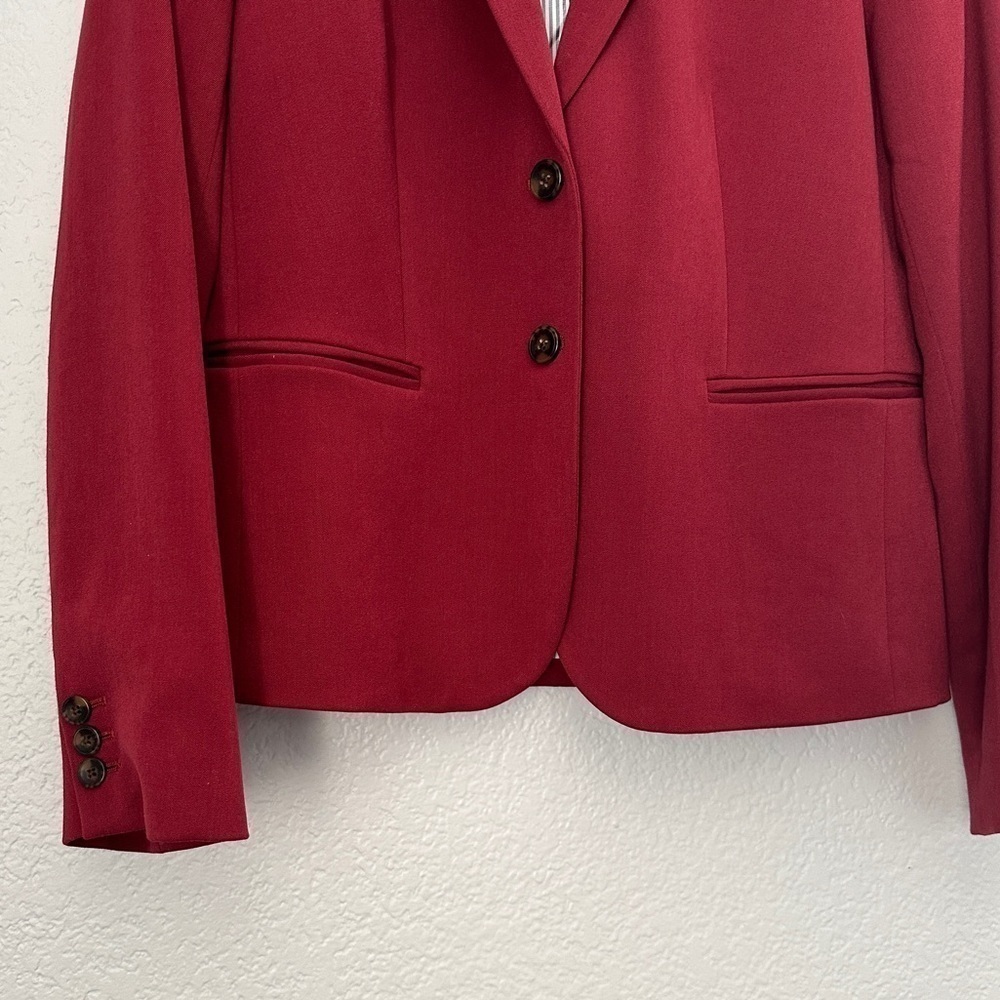 J. CREW Schoolboy Blazer Merlot Red Small - Picture 4 of 8